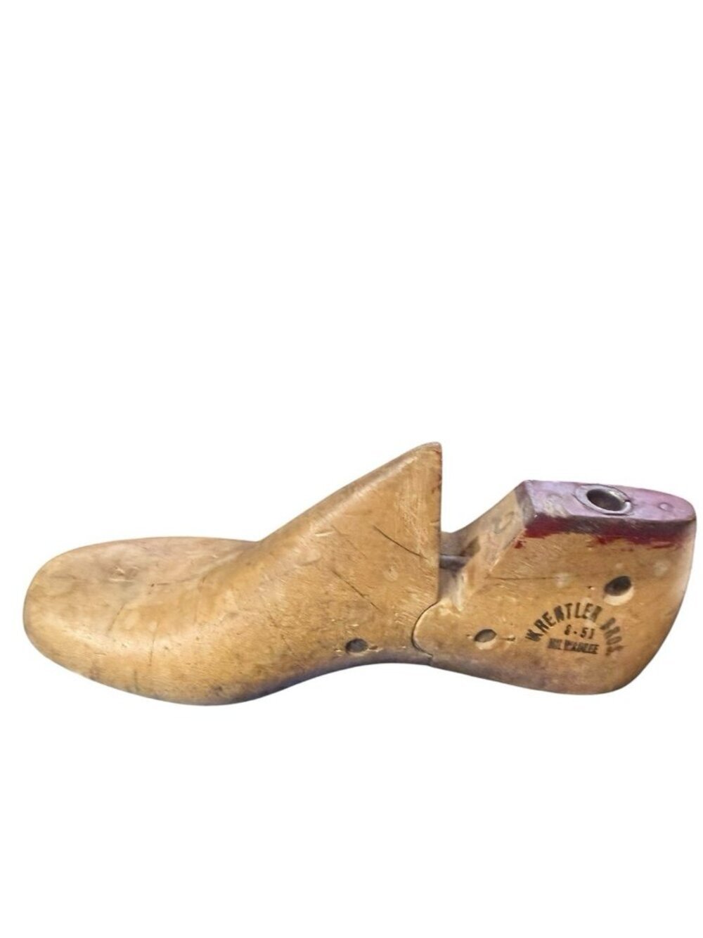 VTG  Kids Size 13  C-D SIngle Shoe Last Forms KRENTLER Bros 1951 Milwaukee Wood